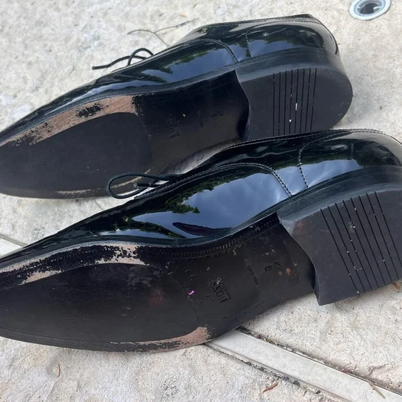 Hugo Boss Black Patent Leather Men's Shoes - Picture 2 of 6